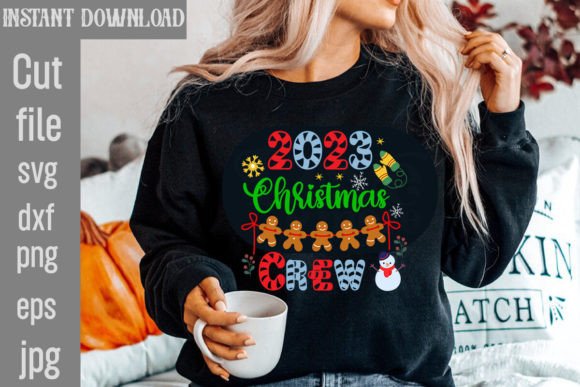 2023 Christmas Crew SVG Cut File for Graphics and T-Shirt Designs
