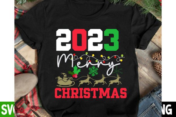 2023 Merry Christmas SVG Design for T-Shirt Designs and Graphics