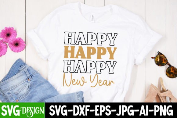 Happy New Year SVG Cut File: A Review for Graphics and T-Shirt Designs