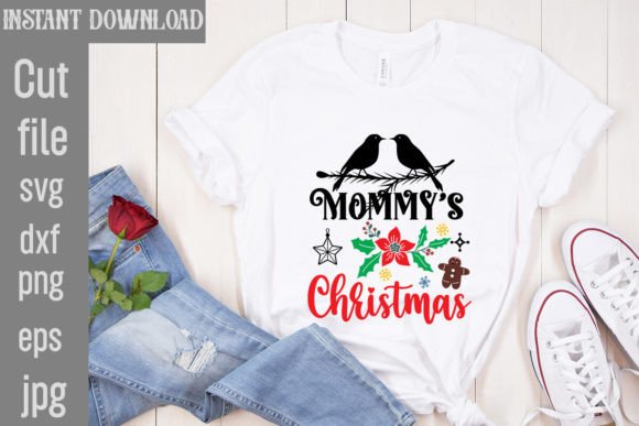 Mommy’s Christmas SVG Cut File for T-Shirt Designs and Graphics