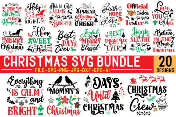 Review: Christmas SVG Bundle,20 Designs