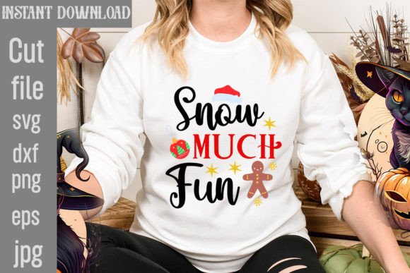 Snow Much Fun SVG Cut File for T-Shirt Designs