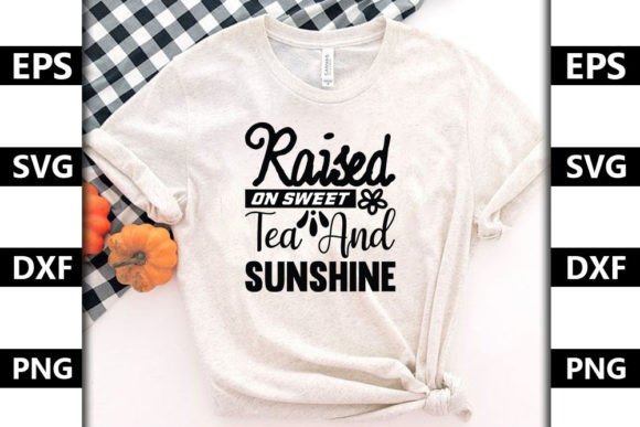 Summer Quote SVG Design, Raised on Sweet Graphics & T-Shirt Designs