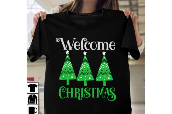 Welcome Christmas SVG Cut File for T-Shirt Designs and Graphics